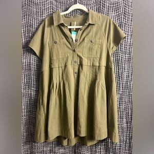 Free People Ronnie Poplin Mini Dress